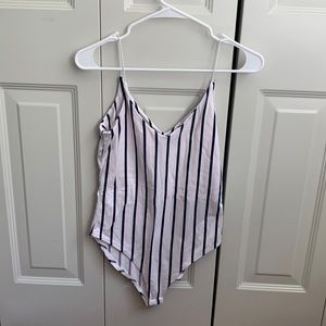Striped bodysuit